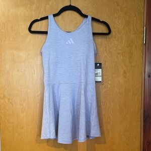 ADIDAS NWT Heather Light Blue Athletic Skater Dress - Girls Size 14 (L)